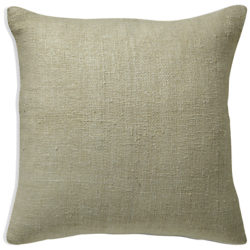 west elm Silk Hand Loomed Cushion White